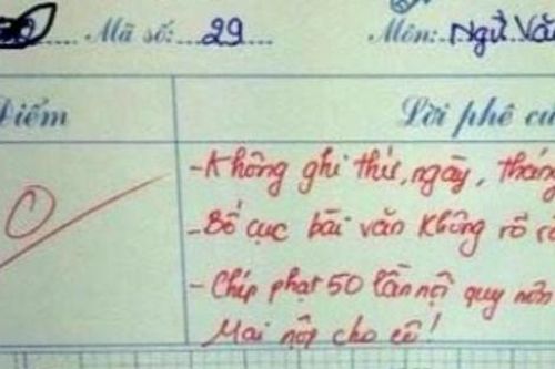 Bài văn tả bức tranh được chấm 0 điểm, dân tình đọc xong liền phản đối giáo viên