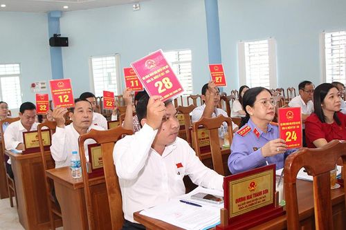 HĐND huyện Chợ Mới thông qua nghị quyết sắp xếp, tinh gọn tổ chức bộ máy