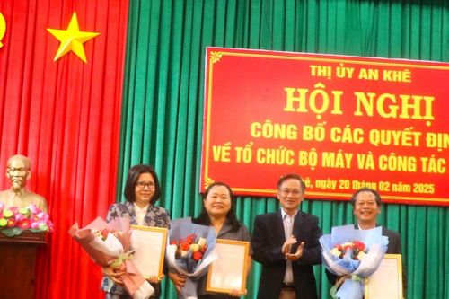 Bà Nguyễn Thị Châu giữ chức Trưởng Ban Tuyên giáo và Dân vận Thị ủy An Khê