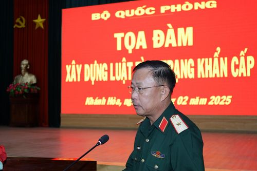 Tại Khánh Hòa: Bộ Quốc phòng tổ chức tọa đàm xây dựng Luật Tình trạng khẩn cấp