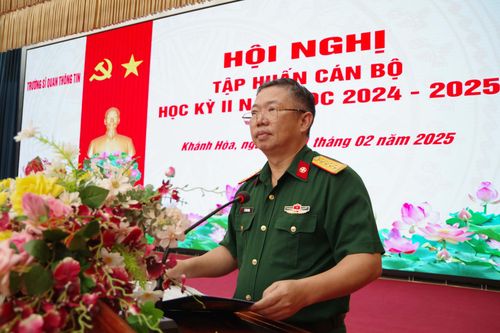 Trường Sĩ quan Thông tin: Tổ chức tập huấn cán bộ học kỳ 2, năm học 2024 - 2025