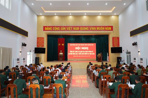 Tổng kết công tác giáo dục quốc phòng và an ninh năm 2024, triển khai nhiệm vụ năm 2025