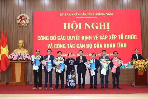 Quảng Ngãi: Bổ nhiệm lãnh đạo các sở mới thành lập