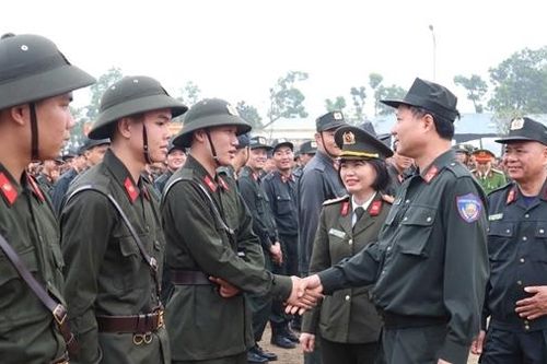 Trung đoàn Cảnh sát cơ động Bắc Trung Bộ khai giảng khóa huấn luyện
