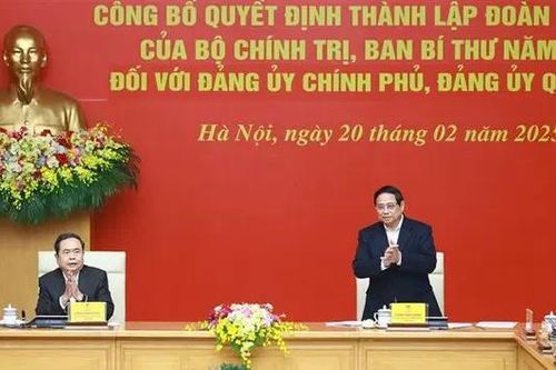 Thành lập đoàn kiểm tra Đảng ủy Chính phủ và Đảng ủy Quốc hội