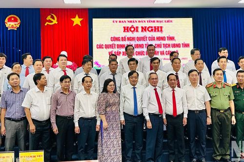 Bạc Liêu chính thức công bố lãnh đạo các sở sau sáp nhập
