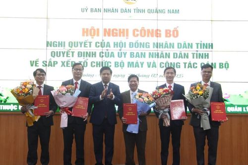 Tỉnh Quảng Nam kiện toàn các chức danh lãnh đạo sau sắp xếp tổ chức bộ máy