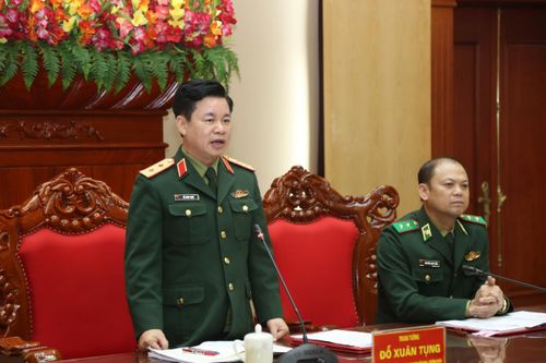 Tổ biên tập Văn kiện Đại hội đại biểu Đảng bộ Quân đội làm việc, nghiên cứu, khảo sát tại Đảng bộ BĐBP