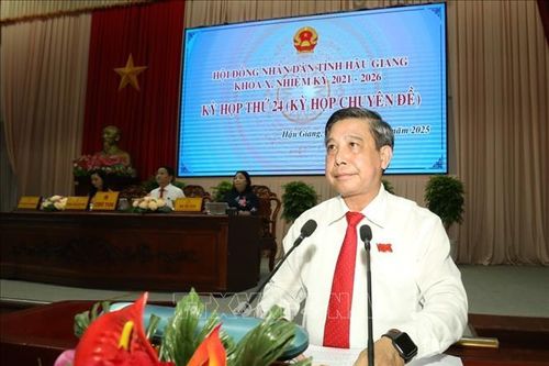 Phê chuẩn kết quả bầu Chủ tịch HĐND tỉnh Hậu Giang
