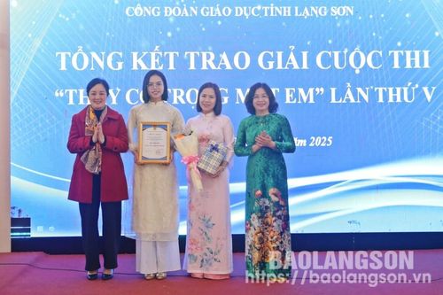 Công đoàn ngành Giáo dục: Trao giải Cuộc thi 'Thầy cô trong mắt em'