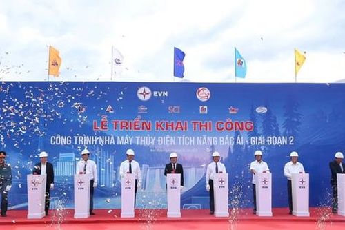 Thi công xây dựng nhà máy thủy điện tích năng đầu tiên tại Việt Nam