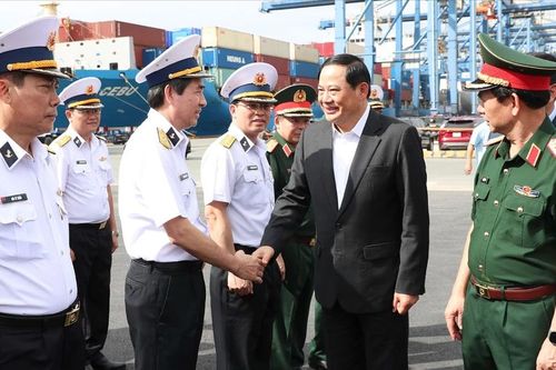 Thủ tướng Lào Sonexay Siphandone thăm Tổng Công ty Tân cảng Sài Gòn