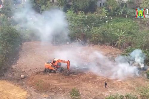 Đốt rác tại phường Trung Văn gây ô nhiễm môi trường