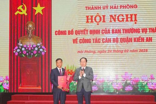 Hải Phòng: Giám đốc Sở Tài chính làm Bí thư Quận ủy Kiến An