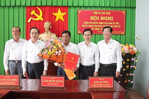 Trà Vinh công bố quyết định của Ban Bí thư về công tác cán bộ
