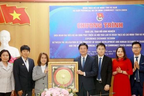 Tỉnh Đoàn Hà Nam làm việc với đoàn đại biểu Bộ An sinh Phát triển xã hội Thái Lan