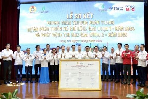 Phát động phong trào thi đua hoàn thành Dự án Phát triển Mỏ khí Lô B, giai đoạn 2 năm 2025