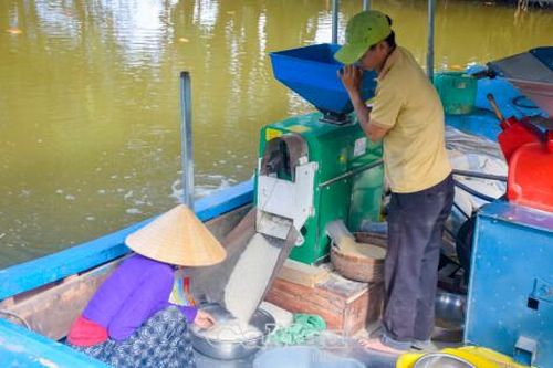 Máy chà gạo di động