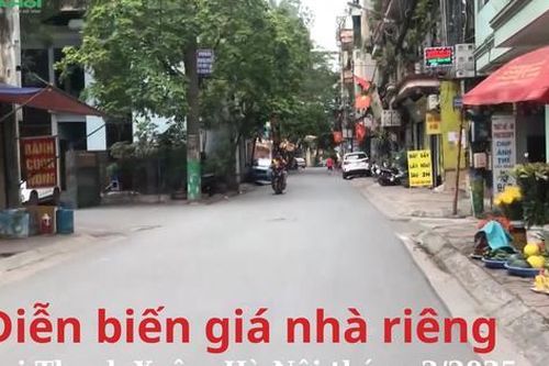Diễn biến giá nhà riêng tại Thanh Xuân, Hà Nội tháng 2/2025