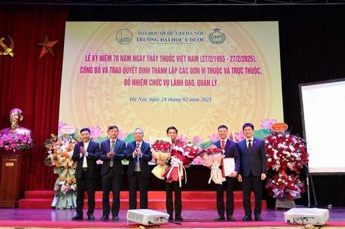 Trường đại học Y Dược, Đại học Quốc gia Hà Nội bổ nhiệm 2 tân Phó hiệu trưởng và nhiều cán bộ quản lý