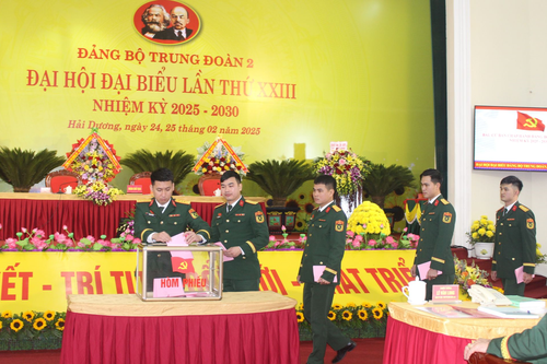 Đảng bộ Trung đoàn 2 tổ chức thành công Đại hội đại biểu lần thứ XXIII nhiệm kỳ 2025-2030