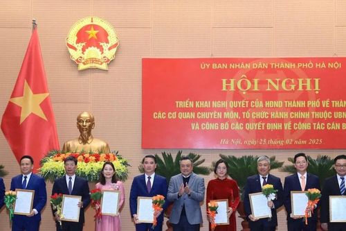 Hà Nội công bố lãnh đạo các đơn vị của thành phố sau sắp xếp