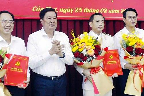 TP Cần Thơ, Trà Vinh, Đồng Tháp trao các quyết định về công tác cán bộ chủ chốt