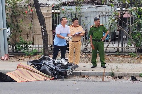 Nam sinh bị xe container cán tử vong trước nghĩa trang thành phố