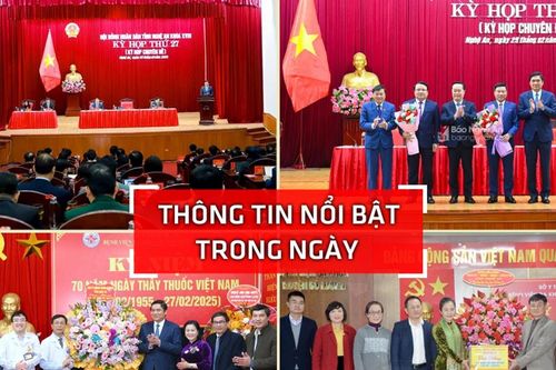 Nghệ An: Thông tin nổi bật ngày 25/2