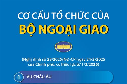 Cơ cấu tổ chức của Bộ Ngoại giao