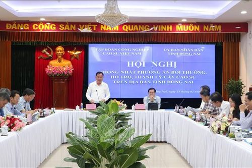 Thống nhất phương án bồi thường khi thu hồi đất cao su tại Đồng Nai