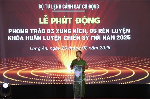 Bộ Tư lệnh Cảnh sát Cơ động phát động phong trào '3 xung kích, 5 rèn luyện'