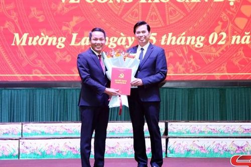 Hội nghị công bố quyết định của Ban Thường vụ Tỉnh ủy về công tác cán bộ tại huyện Mường La