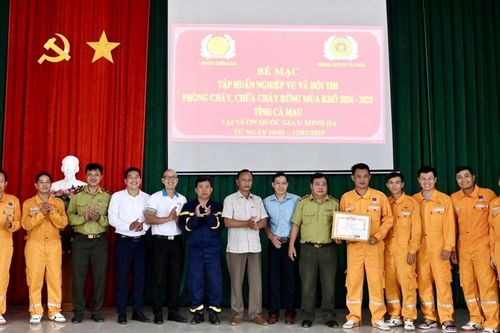 PV GAS CA MAU đạt giải Nhất cuộc thi phòng cháy chữa cháy rừng năm 2025