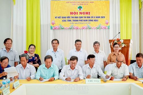 Hội Người cao tuổi Cụm thi đua số X ký kết giao ước thi đua năm 2025