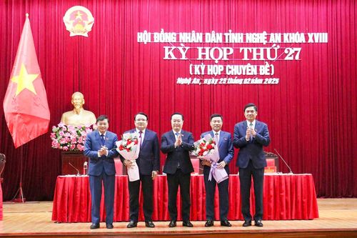 Nghệ An có thêm 2 Phó Chủ tịch tỉnh