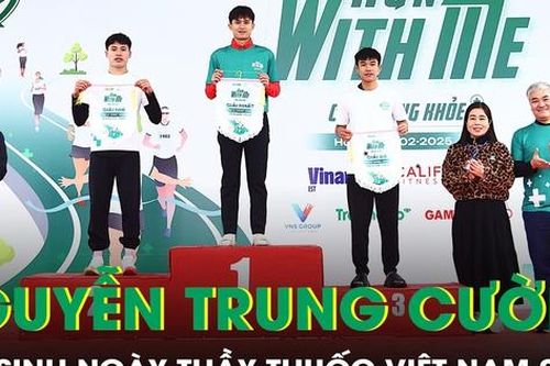 Vận động viên sinh ngày Thầy thuốc Việt Nam vô địch cự ly 10km giải chạy RUN WITH ME