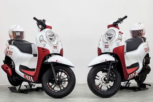 Cận cảnh xe ga Honda Scoopy Hello Kitty gần 90 triệu tại Việt Nam