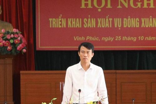 Ông Nguyễn Văn Quân được giao phụ trách Sở Nông nghiệp và Môi trường Vĩnh Phúc
