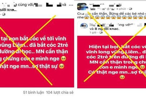 Vĩnh Long lại lan tràn thông tin thất thiệt về bắt cóc trẻ em