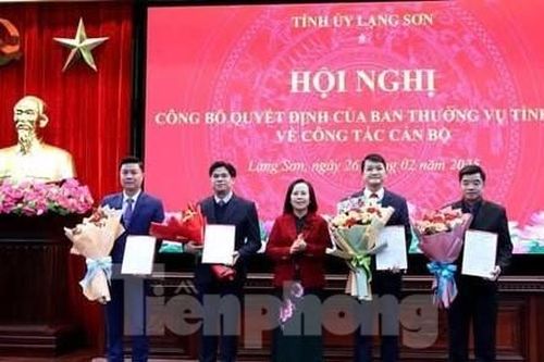 Điều động, bổ nhiệm nhiều lãnh đạo tỉnh Lạng Sơn