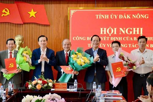 Điều động, bổ nhiệm nhiều cán bộ lãnh đạo ở Đắk Nông