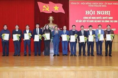 Thanh Hóa điều động và bổ nhiệm hàng loạt lãnh đạo sở