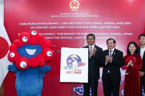Linh vật triển lãm thế giới Expo 2025 Osaka chu du phố phường Hà Nội