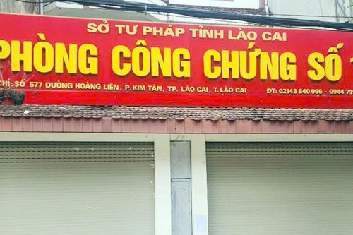 Giải thể Phòng Công chứng số 1 tỉnh Lào Cai từ ngày 1/3