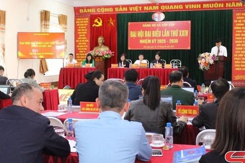 Phiên trù bị Đại hội đại biểu Đảng bộ xã Sốp Cộp lần thứ XXIV