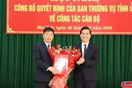 Hội nghị công bố quyết định của Ban Thường vụ Tỉnh ủy về công tác cán bộ tại huyện Mai Sơn