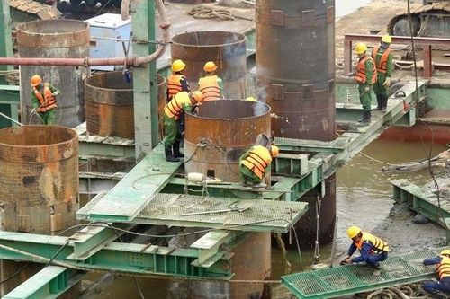 Phú Thọ: Thi công xây dựng cầu Phong Châu mới vượt tiến độ đề ra
