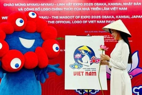 Linh vật EXPO 2025 'chu du' đến Hà Nội