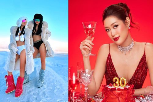 Sao Việt 26/2: Chị em Thúy Hạnh gợi cảm giữa trời tuyết, Khánh Vân đón tuổi 30